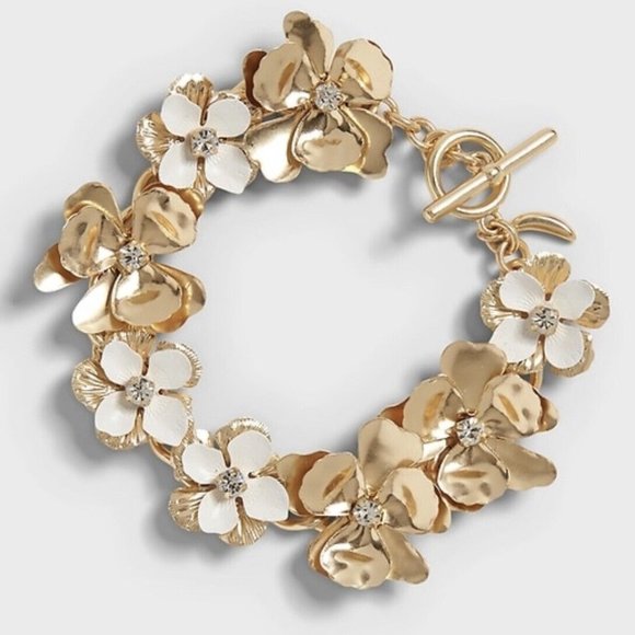 Banana Republic Jewelry - Banana Republic Floral Bracelet NWOT